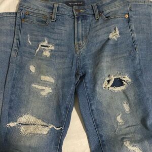 Aeropostale Distressed Blue Men's Dress Pants skinny jeans